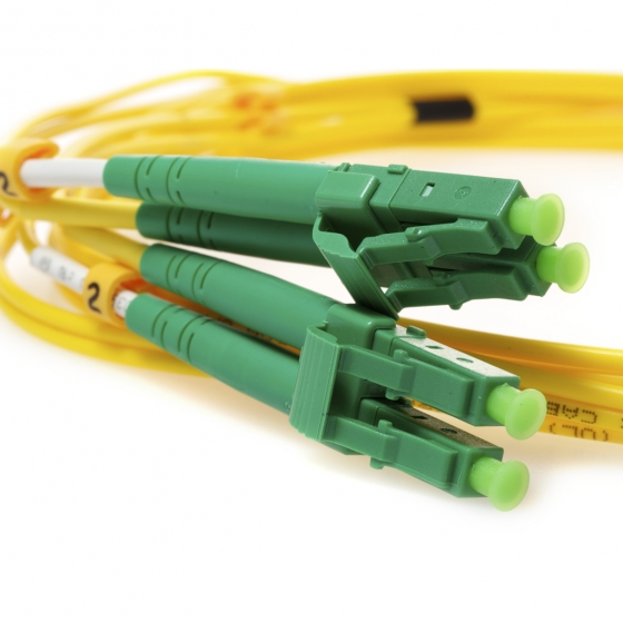 Single Mode Duplex LC/APC Fiber Optic Patch Cord